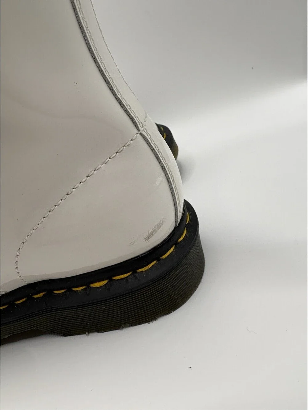 Dr. Martens Boots Womens Sz 10 White Leather Ankle Combat Zavala